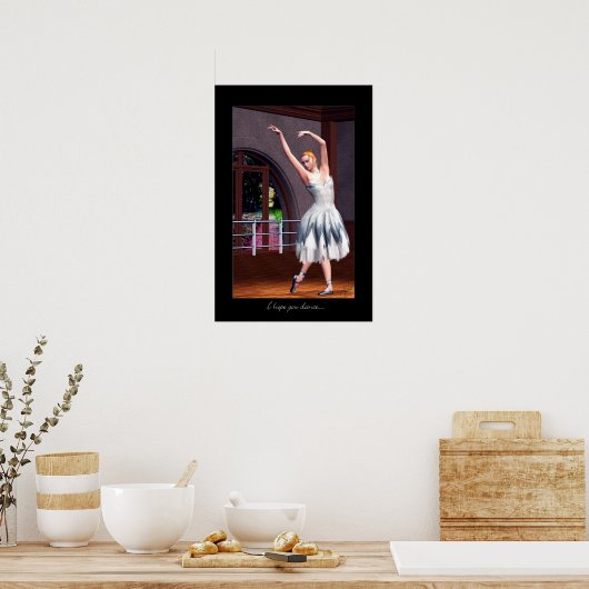 Ich hoffe, du tanzst.. poster (Küche)