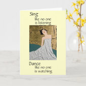 Ich hoffe, du tanzt karte (Gelbe Blume)