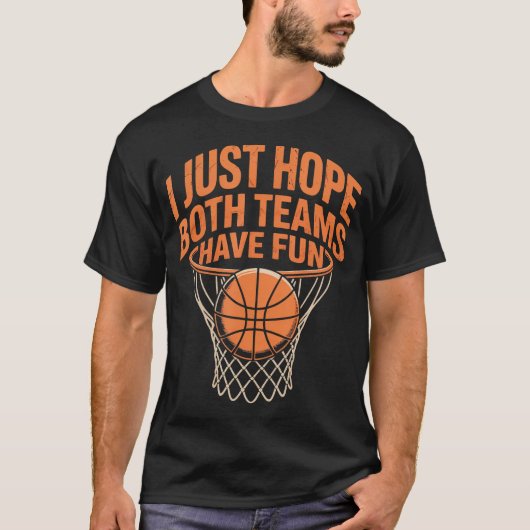 Ich hoffe einfach, dass beide Teams Spaß im Retro- T-Shirt (Vorderseite)