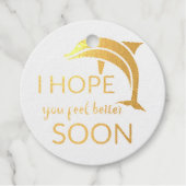 Ich hoffe, es geht dir bald besser geschenkanhänger (Vorderseite)
