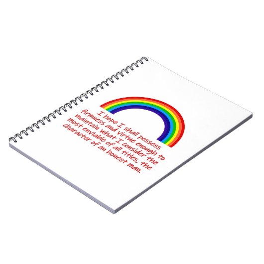 Ich hoffe, ich werde es schaffen notizblock (Linke Seite)