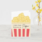 Ich hoffe, Ihr Geburtstag ist Poppin' - Puppenkart Karte (Gelbe Blume)