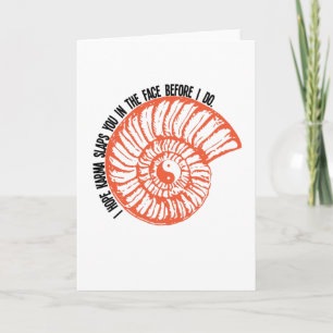 Ich hoffe, Karma schlägt dir ins Gesicht. Karte