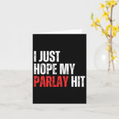 Ich hoffe nur, dass mein Parlay Sportwetten-Fußbal Karte (Gelbe Blume)