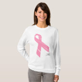 ich hoffe - rosa Band t-srhit T-Shirt (Vorne ganz)
