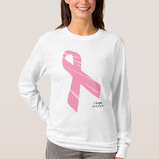 ich hoffe - rosa Band t-srhit T-Shirt (Vorderseite)