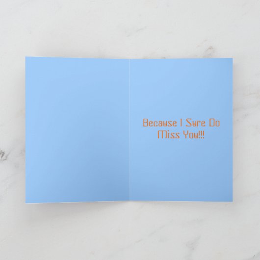 Ich hoffe, Sie bald zu sehen... Karte (Innenseite)