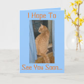 Ich hoffe, Sie bald zu sehen... Karte (Gelbe Blume)