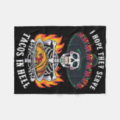 Ich hoffe, sie dienen Tacos in Hell1 Fleecedecke (Vorderseite (Horizontal))