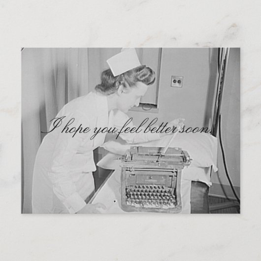 Ich hoffe, Sie fühlen sich bald besser Postkarte (Vorderseite)