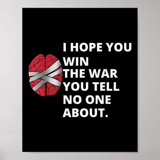Ich hoffe, Sie gewinnen den Krieg, den Sie erzähle Poster (Vorne)