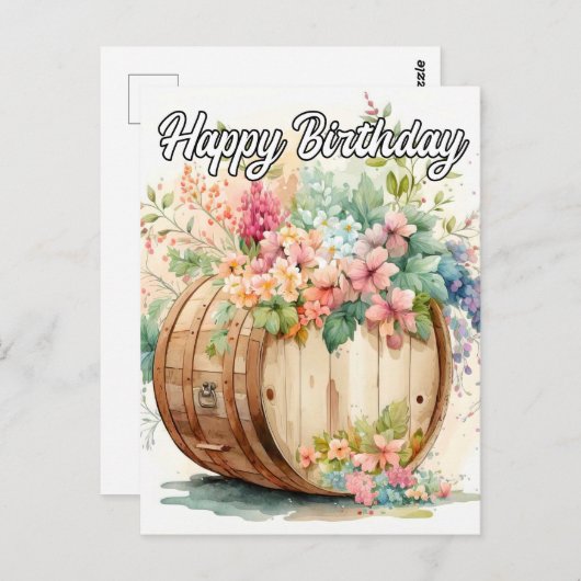 Ich hoffe, Sie haben einen guten Geburtstag Postkarte (Vorne/Hinten)