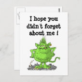 Ich hoffe, Sie haben mich nicht vergessen ! Postkarte (Vorne/Hinten)