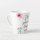 Ich hoffe, Sie kennen Watercolor Floral Freundscha Milchtasse (Linke Ecke)