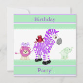 ICH HOFFE, SIE KÖNNEN UNS DER GRÜNEN PARTY EINLADU EINLADUNG (Vorderseite)