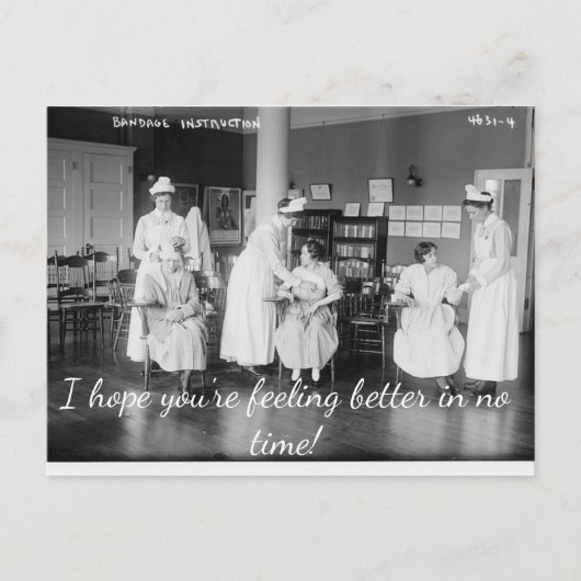 Ich hoffe, Sie sind besser Gefühl in No Time Postc Postkarte (Vorderseite)