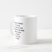 Ich hoffe, wir sind Freunde, bis wir sterben. Dann Kaffeetasse (Vorderseite Links)