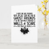 Ich hoffe, wir sind Freunde Ghost Jäger paranormal Karte (Gelbe Blume)