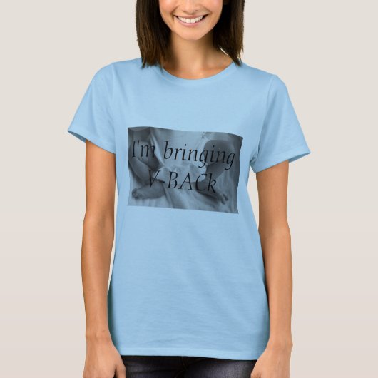 Ich hole V-BACk T-Shirt (Vorderseite)