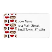 Ich höre Affen I Liebe Affen Valentine Geschenk (Vorne)