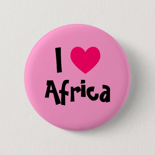 Ich höre Afrika Button (Vorderseite)