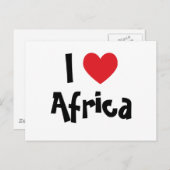 Ich höre Afrika Postkarte (Vorne/Hinten)