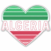 Ich höre Algerien, algerische Flaggenfarben Aufkleber (Vorderseite)