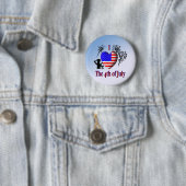 Ich höre am 4. Juli Button (Beispiel)