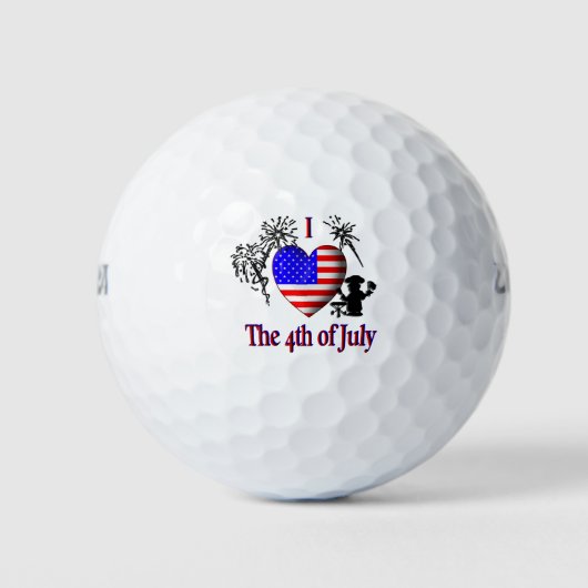 Ich höre am 4. Juli Golfball (Vorderseite)