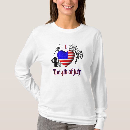 Ich höre am 4. Juli T-Shirt (Vorderseite)