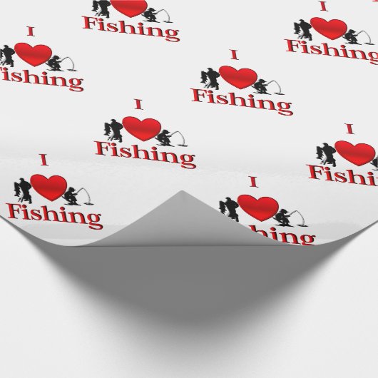 Ich höre Angeln Geschenkpapier (Ecke)