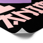 Ich höre Anime I Liebe Anime Poster (Ecke)