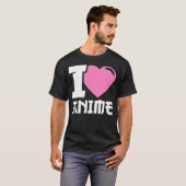 Ich höre Anime I Liebe Anime T-Shirt (Vorne ganz)