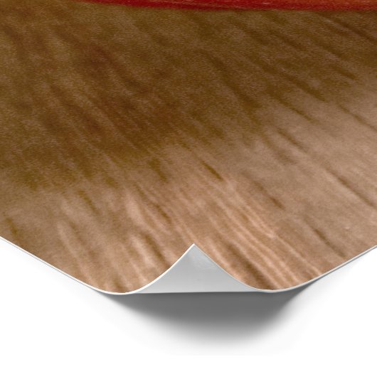 Ich höre Äpfel Poster (Ecke)