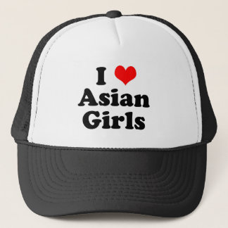 Ich höre asiatische Mädchen Truckerkappe