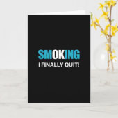Ich höre auf zu rauchen oder ein Angebot zu ermuti Karte (Gelbe Blume)
