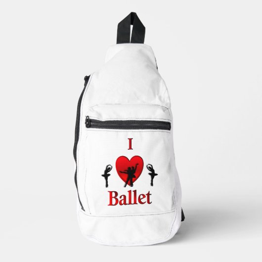 Ich höre Ballet Crossbody Bag (Vorderseite)