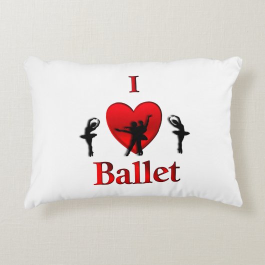 Ich höre Ballet Dekokissen (Vorderseite)