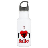 Ich höre Ballet Edelstahlflasche (Vorderseite)