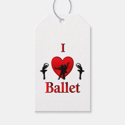 Ich höre Ballet Geschenkanhänger (Vorderseite)