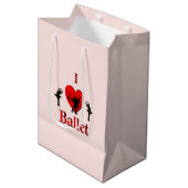 Ich höre Ballet Mittlere Geschenktüte (Vorderseite Schrägansicht)