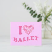 Ich höre Ballet Postkarte (Stehend Vorderseite)