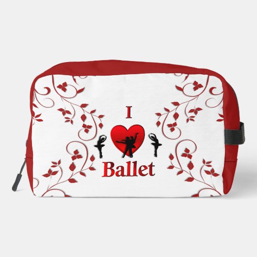 Ich höre Ballet Waschbeutel (Rückseite)