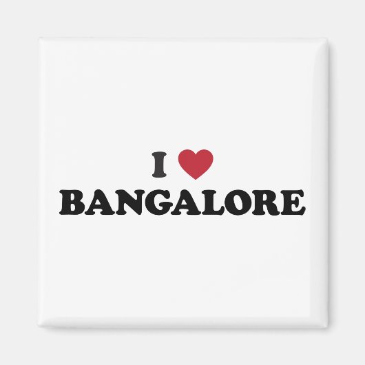Ich höre Bangalore Indien Magnet (Vorne)