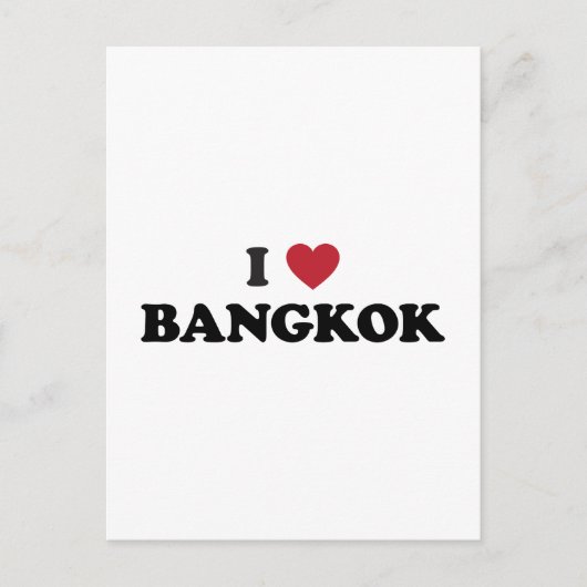 Ich höre Bangkok Thailand Postkarte (Vorderseite)