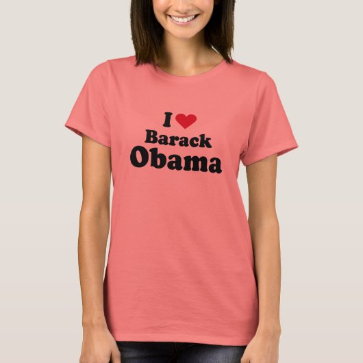 Ich höre Barack Obama T - Shirt (Vorderseite)