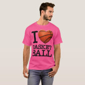 Ich höre Basketball T-Shirt (Vorne ganz)