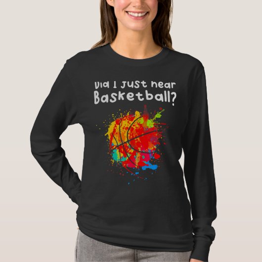 Ich höre Basketball T-Shirt (Vorderseite)