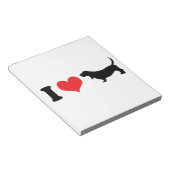 Ich höre Basset Hounds Notizblock (angewinkelt)