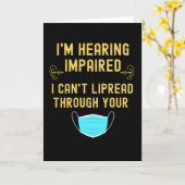 Ich höre Behinderte, die ich nicht durch Ihre Karte (Gelbe Blume)